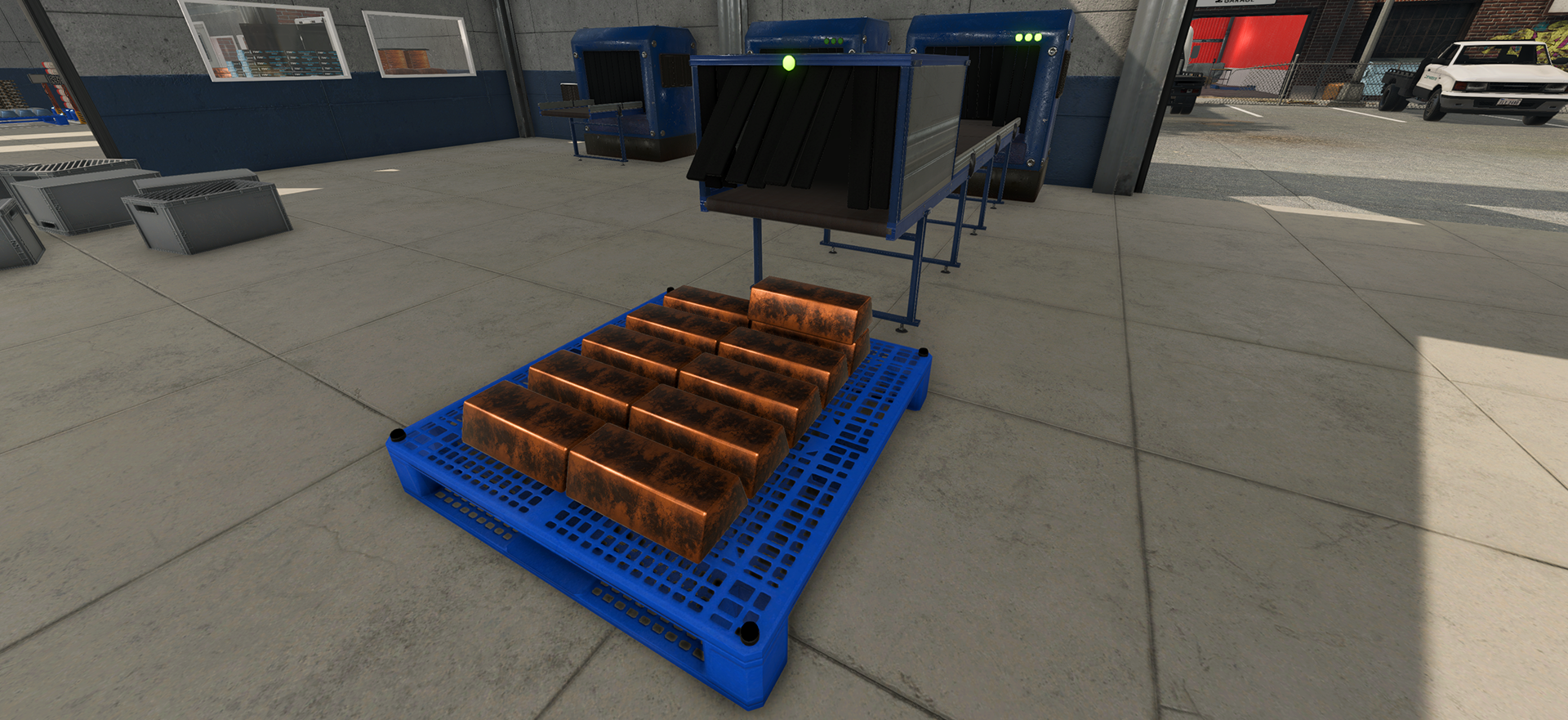Official v1.0.6 Buffer Belt and conveyor scene