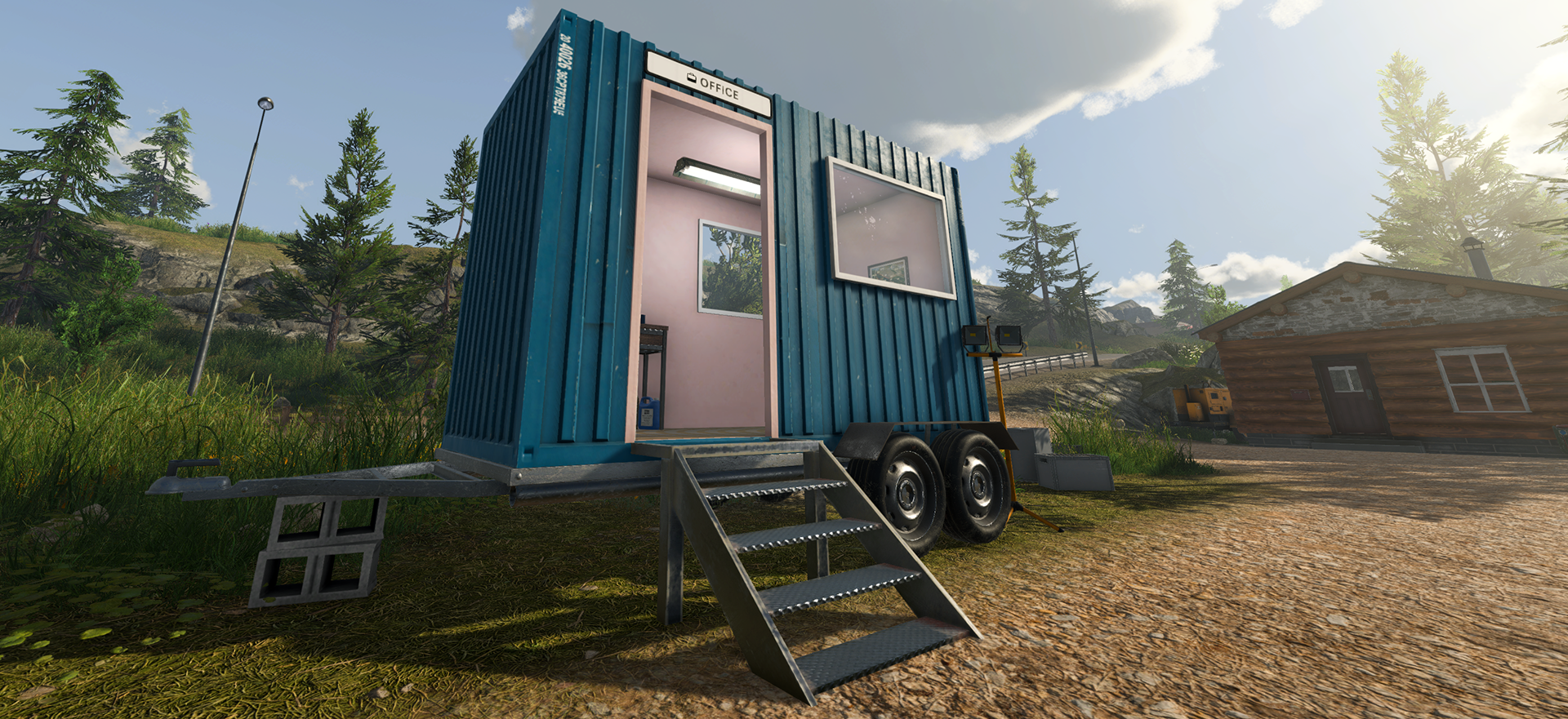 Official Mobile Office container at a digsite